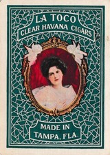 ANÚNCIOS DE TABACO - CHARUTOS LA TOCO CLEAR HAVANA - 1 - cartas de baralho vintage únicas comprar usado  Enviando para Brazil