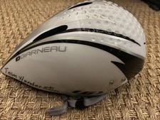 Capacete de ciclismo Louis Garneau branco prata aerodinâmico grande corrida teste bicicleta comprar usado  Enviando para Brazil