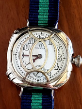 RELÓGIO DE TRINCHEIRA OMEGA ESTERLINA ORIGINAL GRELHA BEM SERVIDO 1918 comprar usado  Enviando para Brazil