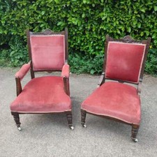 Pair edwardian parlour for sale  BROMSGROVE