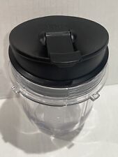 Liquidificador Nutrition Ninja transparente 12 oz copo dose única com tampa preta para uso comprar usado  Enviando para Brazil
