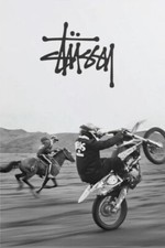 Stussy motorbike poster d'occasion  Expédié en Belgium