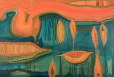 Monique beucher. huile d'occasion  Expédié en France