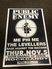 Pôster concerto cartolina 1992 Public Enemy Rage Against the Machine 12x18 comprar usado Pôster concerto cartolina 1992 Public Enemy Rage Against the Machine 12x18 comprar usado  Enviando para Brazil