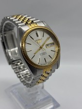 Seiko SNXJ90J1 7s26 relógio automático prata sunburst 21 joias estilo Datejust comprar usado  Enviando para Brazil