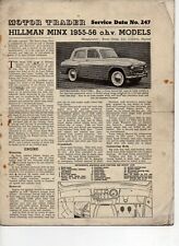 Hillman minx 1955 for sale Hillman minx 1955 for sale  GRIMSBY