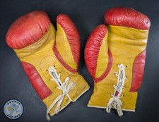 Vintage leather boxing for sale  WARE