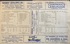 Cricket printed scorecard for sale  BUSHEY