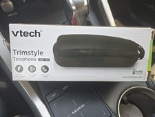 Telefone básico com fio Vtech CD1104 TrimStyle preto sem necessidade de energia CA/rediscagem, usado comprar usado  Enviando para Brazil