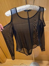 Black mesh bodysuits for sale  LONDON