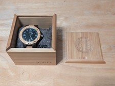 Quartzo masculino JORD todo natural madeira dois tons com caixa de madeira comprar usado  Enviando para Brazil