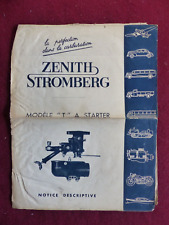 Descriptive carburateurs zenit d'occasion  Saint-Romain-de-Colbosc
