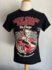 Camiseta WEST COAST COSTUMES RACERS Oficial Six Flags Magic Mountain Ride Pequena comprar usado  Enviando para Brazil