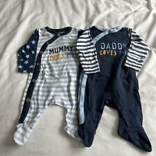 Baby sleepsuits 3 for sale  EPSOM
