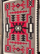 Usado, Tapete Navajo Indígena Nativo Americano Cobertor Padrão Tempestade Tecelagem 1960 Tuba City comprar usado  Enviando para Brazil
