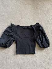Zara black top for sale  HARROGATE