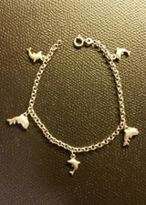 Bracelet dauphins maille d'occasion  Antibes