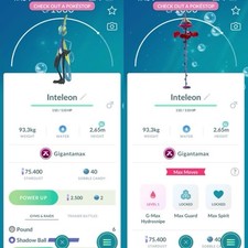 Pokémon Go — INTELEON Gigantamax -- Mini P T C ou Tra de 20K Dust, usado comprar usado  Enviando para Brazil