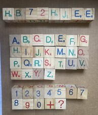 Lot wooden alphabet for sale  Wexford
