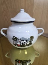 Metal enamel sugar for sale  LEICESTER