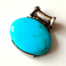 Pendentif turquoise argent d'occasion  Manosque