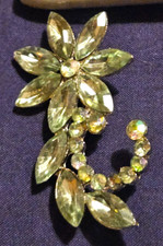 Flower brooch pin for sale  BOLTON