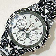 Relógio Feminino Aeropostale Preto e Branco Design Geométrico Estampa BATERIA NOVA comprar usado  Enviando para Brazil