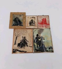 Antique reverse painted for sale  North Newton