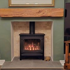 Solid oak fireplace usato  Spedire a Italy
