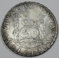 Usado, Moeda do tesouro Reygersdahl 1740-Mo México prata 8 reais salva no mar comprar usado  Enviando para Brazil