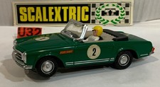 SLOT CAR SCX SCALEXTRIC EXIN C-33 MERCEDES 250 SL SPORT #2 RACE TUNED VERDE comprar usado  Enviando para Brazil