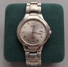 Raro Orient titânio quartzo \Watch EA UN4X-CO CA mostrador cinza 100 m comprar usado  Enviando para Brazil