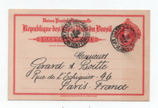 BRASIL CEARA FORTALEZA 26/11/1912 PRESTAMPED POSTCARD TO PARIS FRANCE, usado comprar usado  Enviando para Brazil
