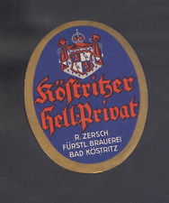 Etikett köstritzer hell gebraucht kaufen  Rostock