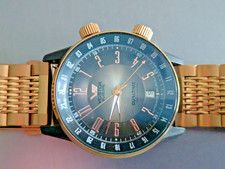 Limusine VOSTOK EUROPE GAZ-14 (ROSETONE NA PULSEIRA E PULSEIRA DE COURO FABRICANTE DE EQUIPAMENTO ORIGINAL) comprar usado  Enviando para Brazil