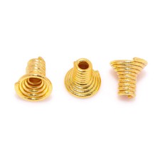 6 peças tampa de extremidade de contas de cone Bali 10X10mm folheada a ouro 18k para fabricação de joias comprar usado  Enviando para Brazil