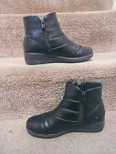 Black leather boots for sale  NEWPORT