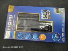 Cabo de áudio e vídeo trançado Ethernet ultra alta velocidade HDMI premium 8K Philips 10 pés comprar usado  Enviando para Brazil