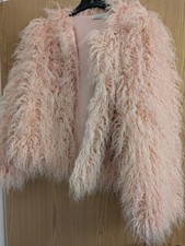 Shaggy pink jacket for sale  GLASGOW