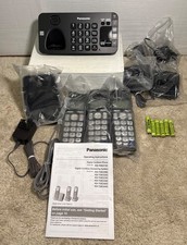 Sistema de telefone sem fio Panasonic secretária eletrônica 3 aparelhos KX-TGE240C NOVO SEM CAIXA comprar usado  Enviando para Brazil