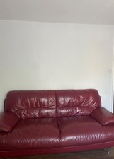 Seater leather sofa for sale  LONDON