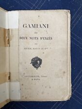 Gamiani nuits excès d'occasion  Pineuilh