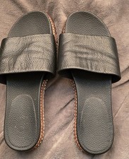 Dune black sandals for sale  CHESHAM