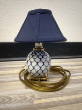 Lâmpada portátil de fábrica de porcelana imperial russa cobalto e ouro comprar usado  Enviando para Brazil