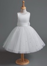 Vestido branco florista primeira comunhão, usado comprar usado  Enviando para Brazil