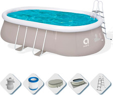 Piscina autoportante ovale usato  Roma