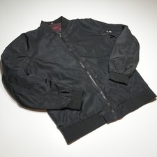 Jaqueta básica masculina Zara Man grande mistura de náilon preta viagem ao ar livre forrada com zíper completo comprar usado  Enviando para Brazil