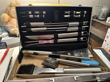 Kit de ferramentas para churrasco Kacebela 20 peças aço inoxidável com estojo de transporte portátil de alumínio, usado comprar usado Kit de ferramentas para churrasco Kacebela 20 peças aço inoxidável com estojo de transporte portátil de alumínio, usado comprar usado  Enviando para Brazil