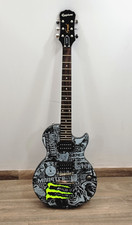 Guitarra elétrica Epiphone Les Paul Special – Acabamento gráfico personalizado Monster Energy comprar usado  Enviando para Brazil