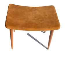 Vintage suede stool for sale  BARNSLEY